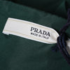 Secondhand Prada Green Mini Dress With Contrast Pleated Insert - '10s