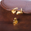 Secondhand Gucci Leather Bamboo Bag- '60s