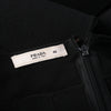 second hand Prada Black Dress with Semi-Sheer Silk Chiffon Paneling - '00s