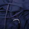 Secondhand Prada Mini Blue Dress with Off-the-Shoulder Neckline and Ruffled Hem- '10s