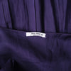 Secondhand Miu Miu Long Purple Sleeveless Dress with Ruffle Straps and Tiered Pleated Skirt - '10s
