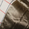 Secondhand Alberto Biani White Grid Coat with Black Collar - '10s