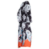 second hand Prada Dahlia Flame Print Wrap Dress