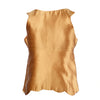 Secondhand Miu Miu Gold Silk Top with Embellished Neckline - '00s