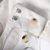 second hand Hermès White Calfskin Leather Paperbag Shorts - '20s