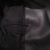 Secondhand Balmain Black Leather Double-Breasted Blazer - '20s