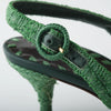 Secondhand Dolce & Gabbana Green Slingback Pumps - '10s