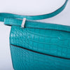 Secondhand Hermès Constance 18 Turquoise (T9) Matte Alligator – Palladium Hardware - '00s