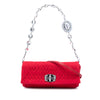 Miu Miu Matelasse Nylon Crystal Chain Satchel Secondhand