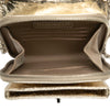 Chanel Quilted Metallic Aged Calfskin Clams Wallet on Chain Secondhand