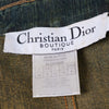 Secondhand Christian Dior by John Galliano Vintage Leather Embellished Denim Bar Jacket - '00s