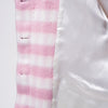 Secondhand Vivetta Striped Coat with Faux Fur Collar - '00s