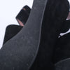 Secondhand Gucci Black Suede Horsebit Platform Ankle Strap Wedges - '10s