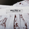 Secondhand Miu Miu White Dress with Batik Pattern - '10s