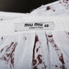 Secondhand Miu Miu White Dress with Batik Pattern - '10s
