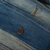 Secondhand Junya Watanabe Comme des Garçons Blue Stone Washed Denim Trench Coat - '00s