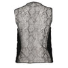 Gucci Black Mink and Lace Sleeveless Top - 2000s Second hand