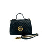 Gucci Small GG Marmont Matelasse Leather Top Handle Satchel Secondhand