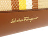 Ferragamo Medium Striped Canvas and Leather Amy Tote Secondhand