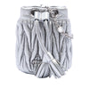 Miu Miu Mini Metallic Matelasse Nappa Crystal Chain Bucket Bag Secondhand