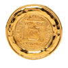 Secondhand Chanel Gold Plated 31 Rue Cambon Round Brooch