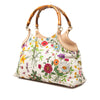 Gucci Flora Canvas Bamboo Handbag Secondhand