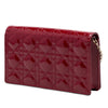 Dior Patent Cannage Lady Dior Chain Convertible Clutch Secondhand
