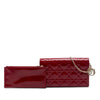 Dior Patent Cannage Lady Dior Chain Convertible Clutch Secondhand