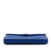 Saint Laurent Grain De Poudre Chevron Monogram Envelope Chain Wallet Secondhand