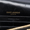 Saint Laurent Metallic Striped Fabric Monogram Kate Tassel Wallet on Chain Secondhand