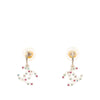 Chanel CC Gold Plated Strass Acrylic Drop Push Back Earrings Secondhand
