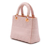 Secondhand Dior Medium Embroidered Canvas Cannage Lady D Lite
