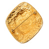 Chanel CC Gold Plated Rhombus Brooch Secondhand