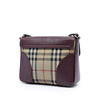 Burberry Small Haymarket Check Nylon and Leather Dickens Crossbody Secondhand