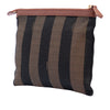 Fendi Pequin Canvas Clutch Secondhand