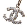 Chanel CC Gold Plated Strass Pendant Necklace Secondhand