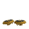 Chanel CC Gold Plated Enamel Clip On Earrings Secondhand