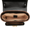 Gucci Mini GG Supreme and Calfskin Padlock Flap Pocket Satchel Secondhand