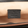 Gucci Mini GG Supreme and Calfskin Padlock Flap Pocket Satchel Secondhand