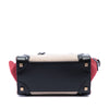 Celine Micro Tricolor Felt Wool and Calfskin Luggage Tote Secondhand