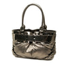 Burberry Small Metallic Pleated Calfskin Healy Tote Secondhand