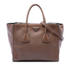 Prada Glace Calf Twin Pocket Double Handle Satchel Secondhand