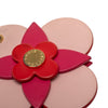 Louis Vuitton Leather Blooming Flowers Totem Key Holder and Bag Charm Secondhand