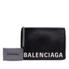 Balenciaga Leather Ville Logo Clutch Secondhand