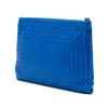 Bottega Veneta Metallic Leather Intrecciato Wristlet Clutch Secondhand