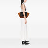 Celine Medium Tricolor Leather Trapeze Satchel Secondhand