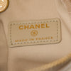 Chanel CC Quilted Metallic Lambskin Cube Zip Clutch with Chain Secondhand