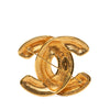 Chanel CC Gold Plated Quilted Brooch Secondhand