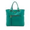 Prada Vitello Daino Front Zip Open Convertible Tote Secondhand