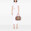 Burberry Small Haymarket Check Nylon Orchard Bowling Bag Secondhand